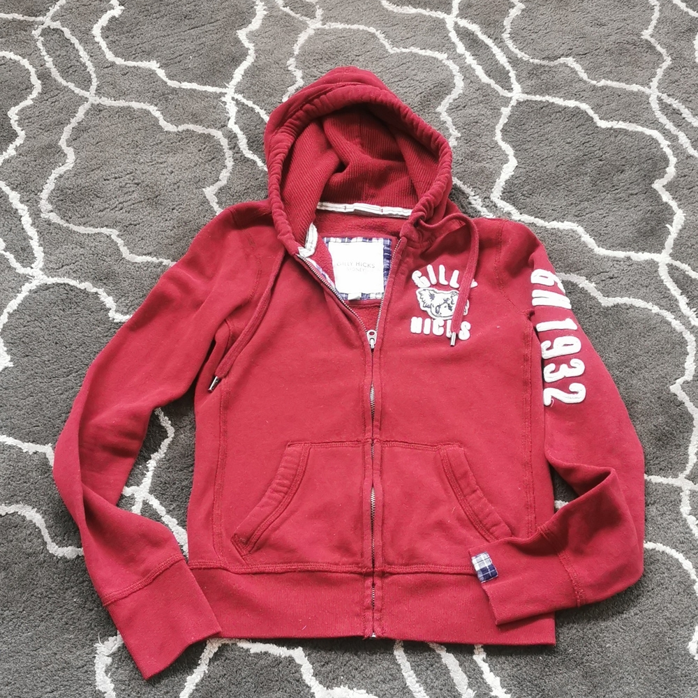 Gilly Hicks burgundy hoodie size s